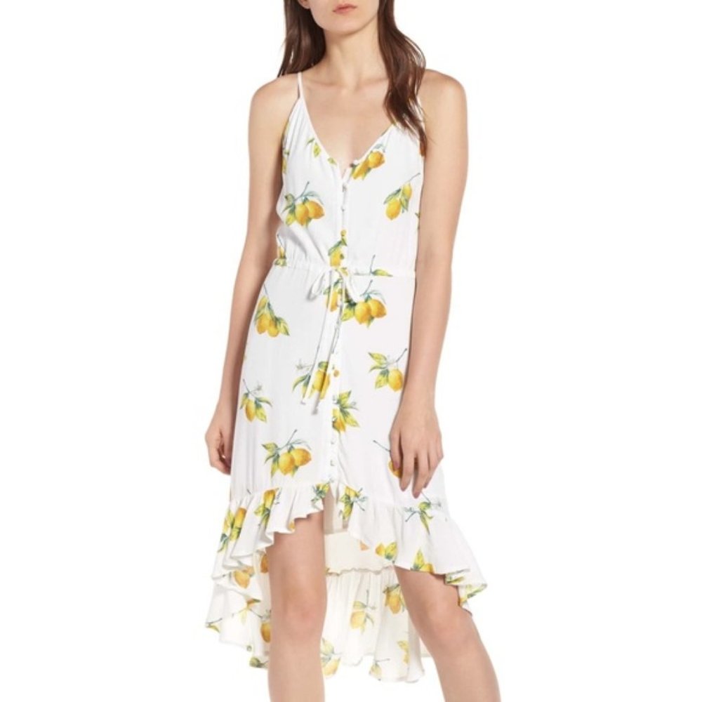 RAILS FRIDA LEMON PRINT DRESS XS